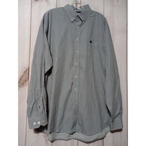 Cinch Shirt Men's Extra Large Blue Button Front‎ Long Sleeve